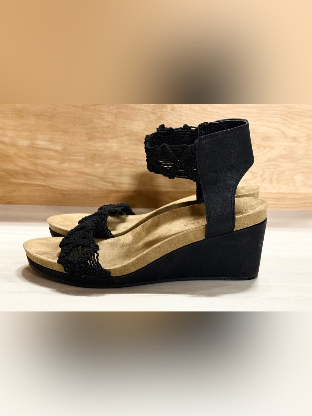 🔥 Lucky Brand Black Kierlo Boho Sandals size 9